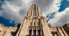 Cathedral of Learning - Image of cloudy weather. 